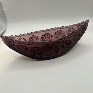 Elegant Purple Glass Bowl